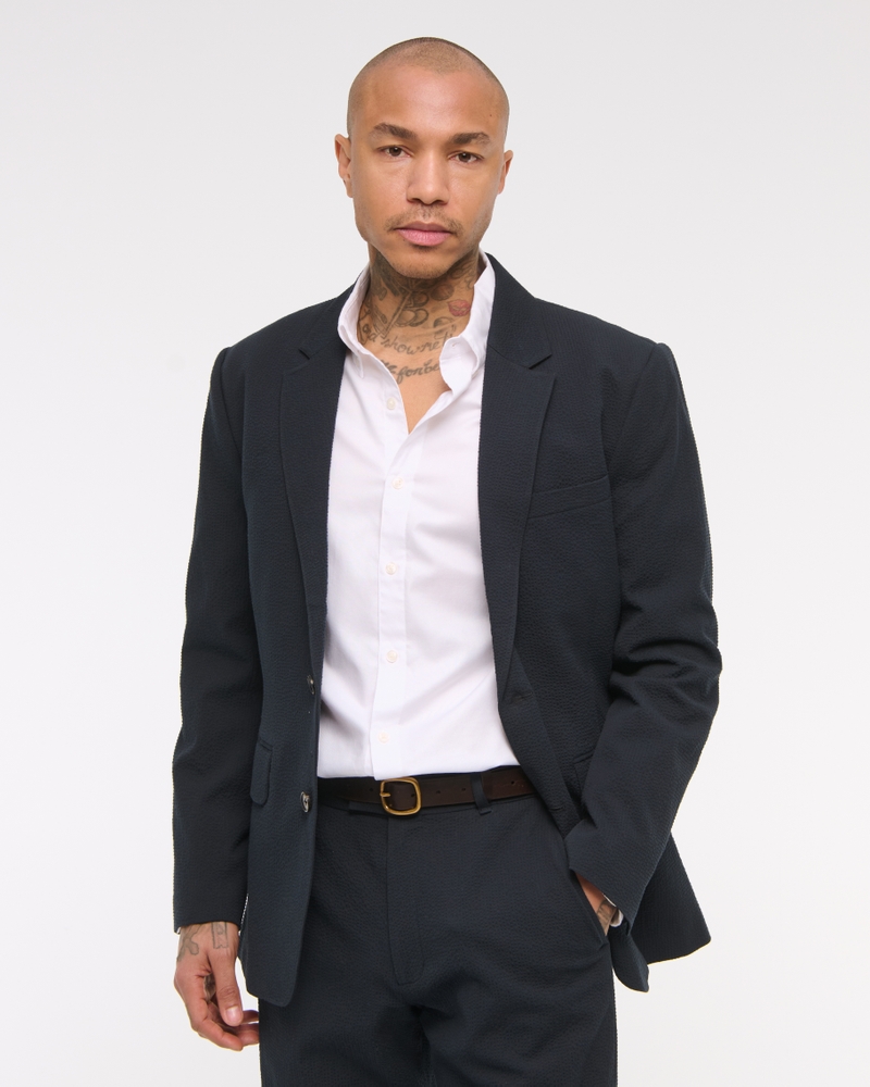 The A&F Collins Tailored Slim Seersucker Blazer