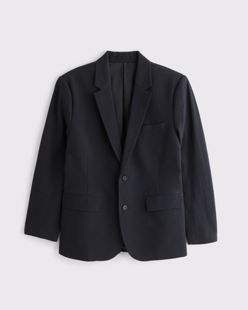 The A&F Collins Slim Seersucker Blazer from Abercrombie & Fitch - $69.97