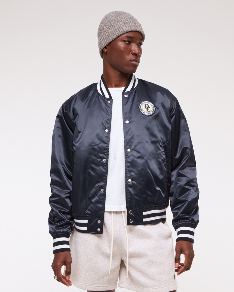 Men's Vol. 28 Danzy Satin Varsity Bomber | Men's Clearance