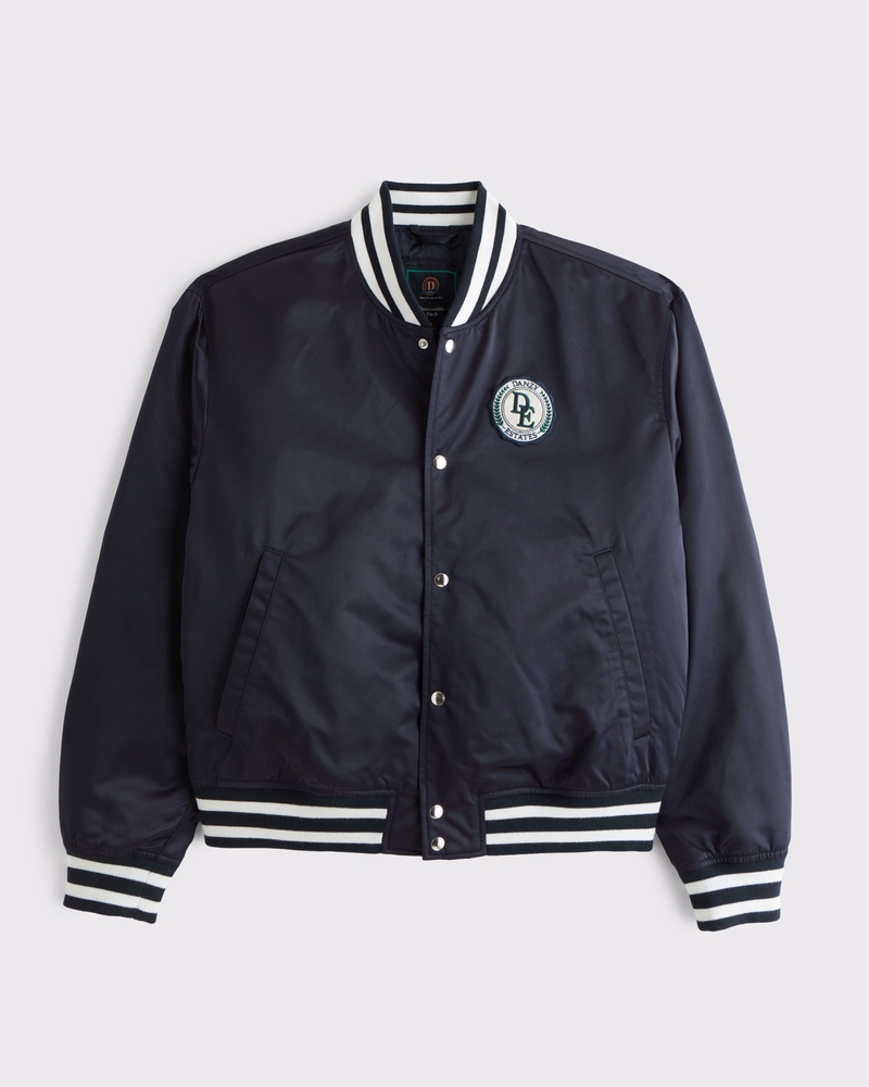 Men's Vol. 28 Danzy Cropped Satin Varsity Bomber | Men's Men's Vol. 28 Danzy Cropped Satin Varsity Bomber | Men's