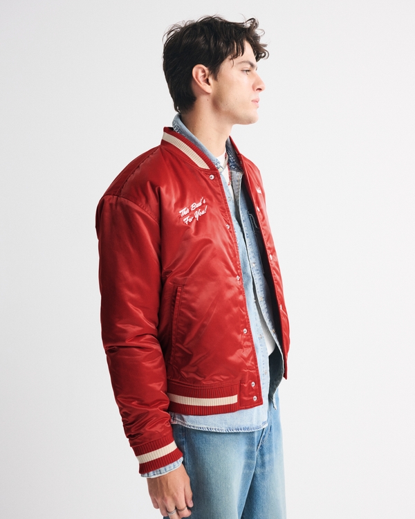Budweiser Varsity Bomber Jacket