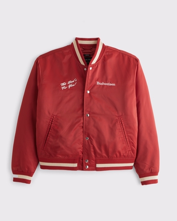 Budweiser Varsity Bomber Jacket