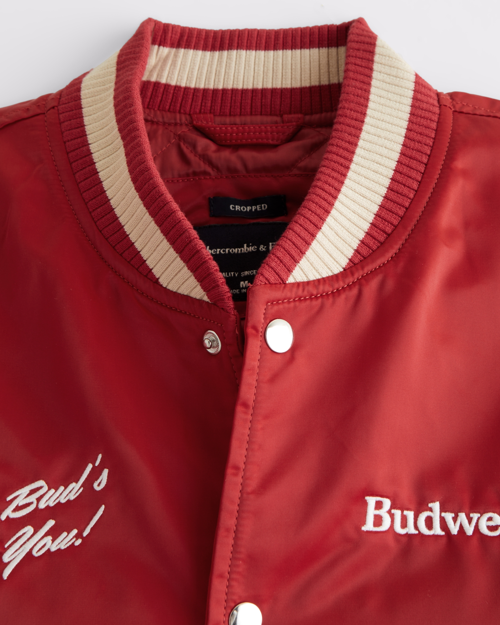 Budweiser Varsity Bomber Jacket