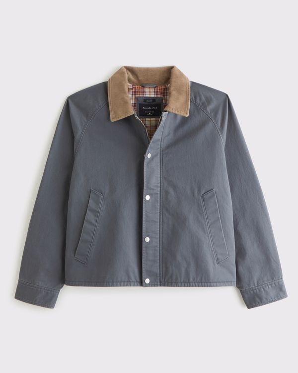 Lightweight Barn Jacket, Gray-blue view 1
