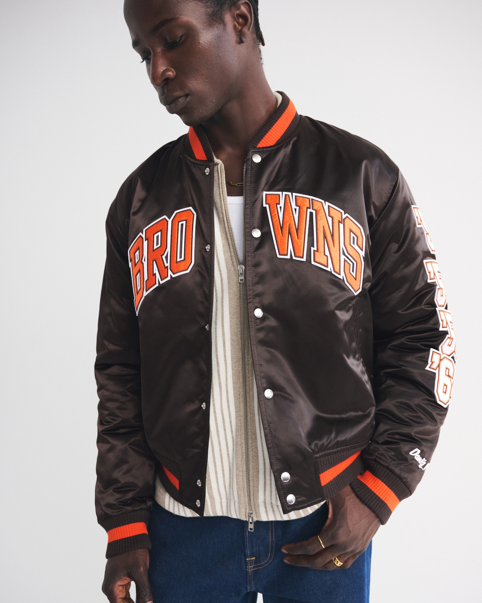 Detroit Lions Varsity Bomber Jacket
