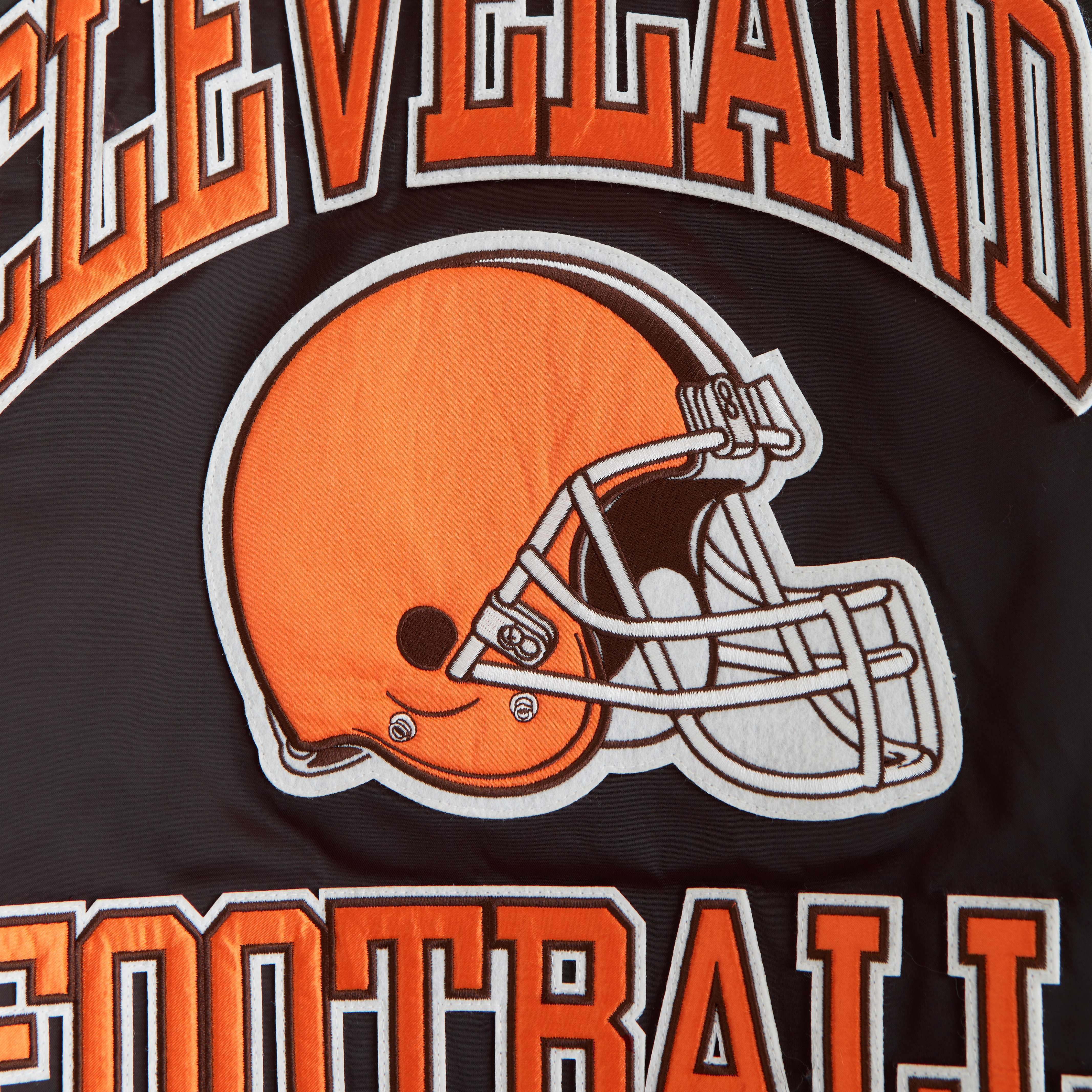 Мужская куртка Abercrombie & Fitch Cleveland Browns Varsity Bomber, цвет: Коричневый