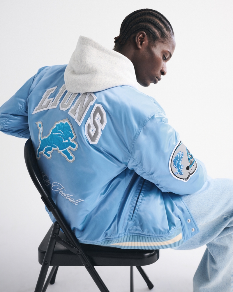 Detroit Lions Varsity Bomber Jacket