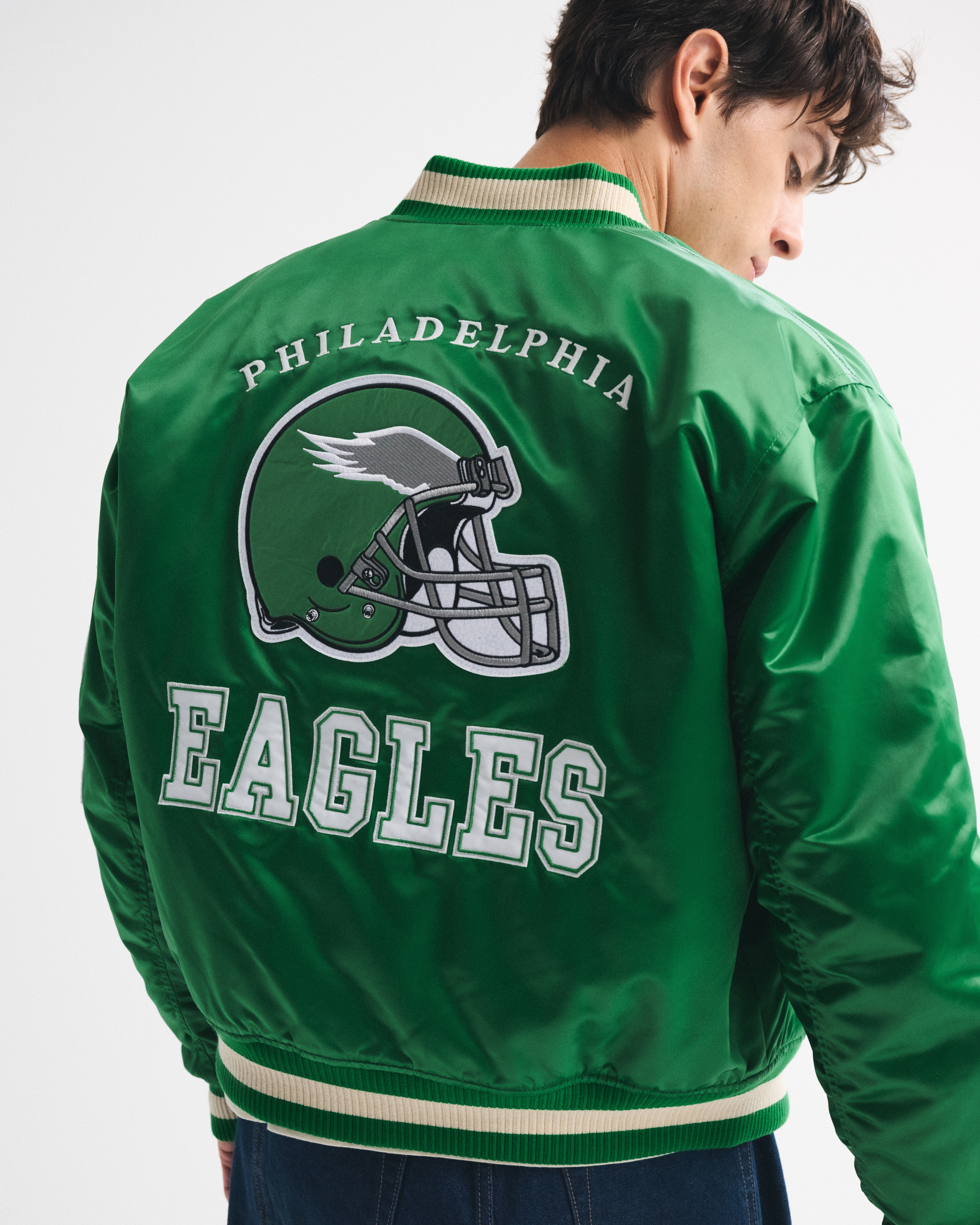 Men's Philadelphia Eagles Varsity Bomber Jacket | Men's