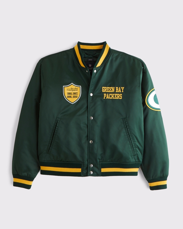 Green Bay Packers Varsity Bomber Jacket, Green-packers view 2