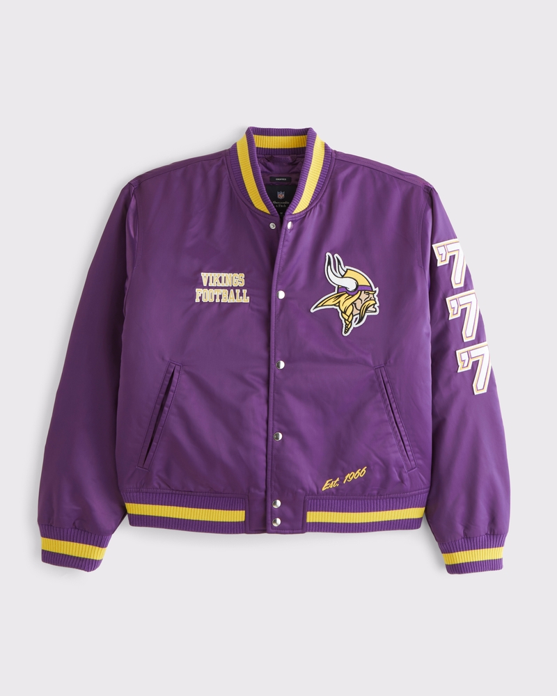 Men's Minnesota Vikings Varsity Bomber Jacket | Men's Coats