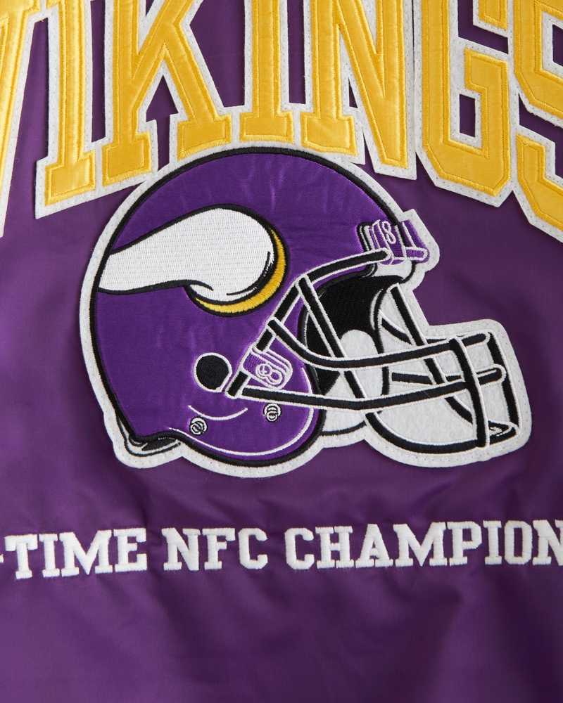 Men's Minnesota Vikings Varsity Bomber Jacket Men's Coats