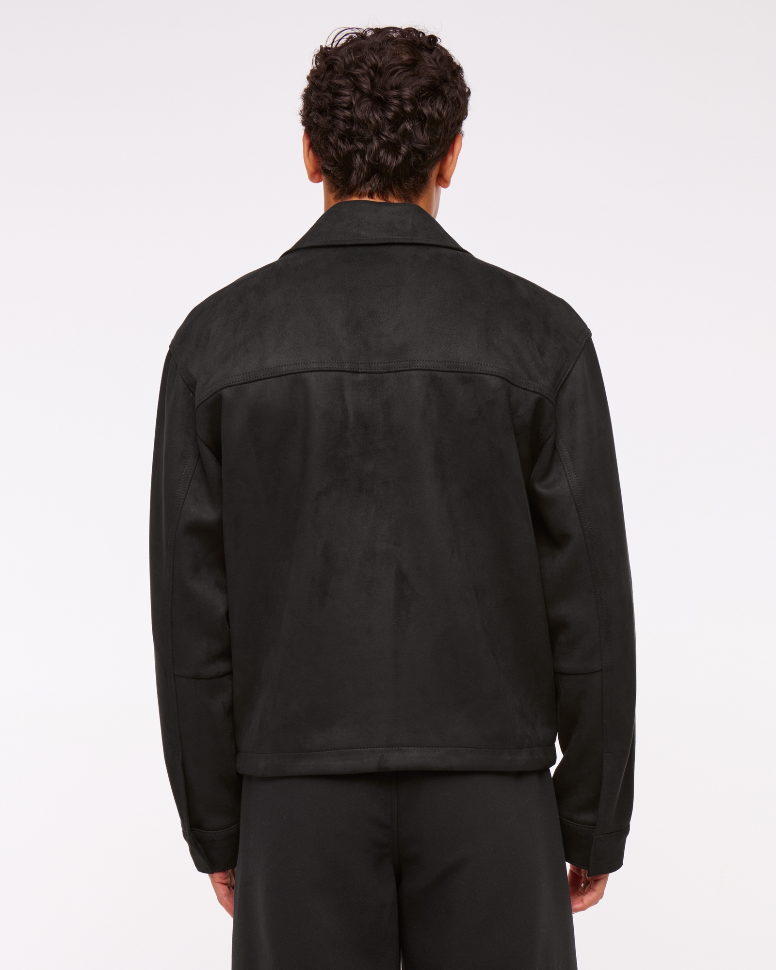 Easy Lightweight Vegan Suede Zip Jacket