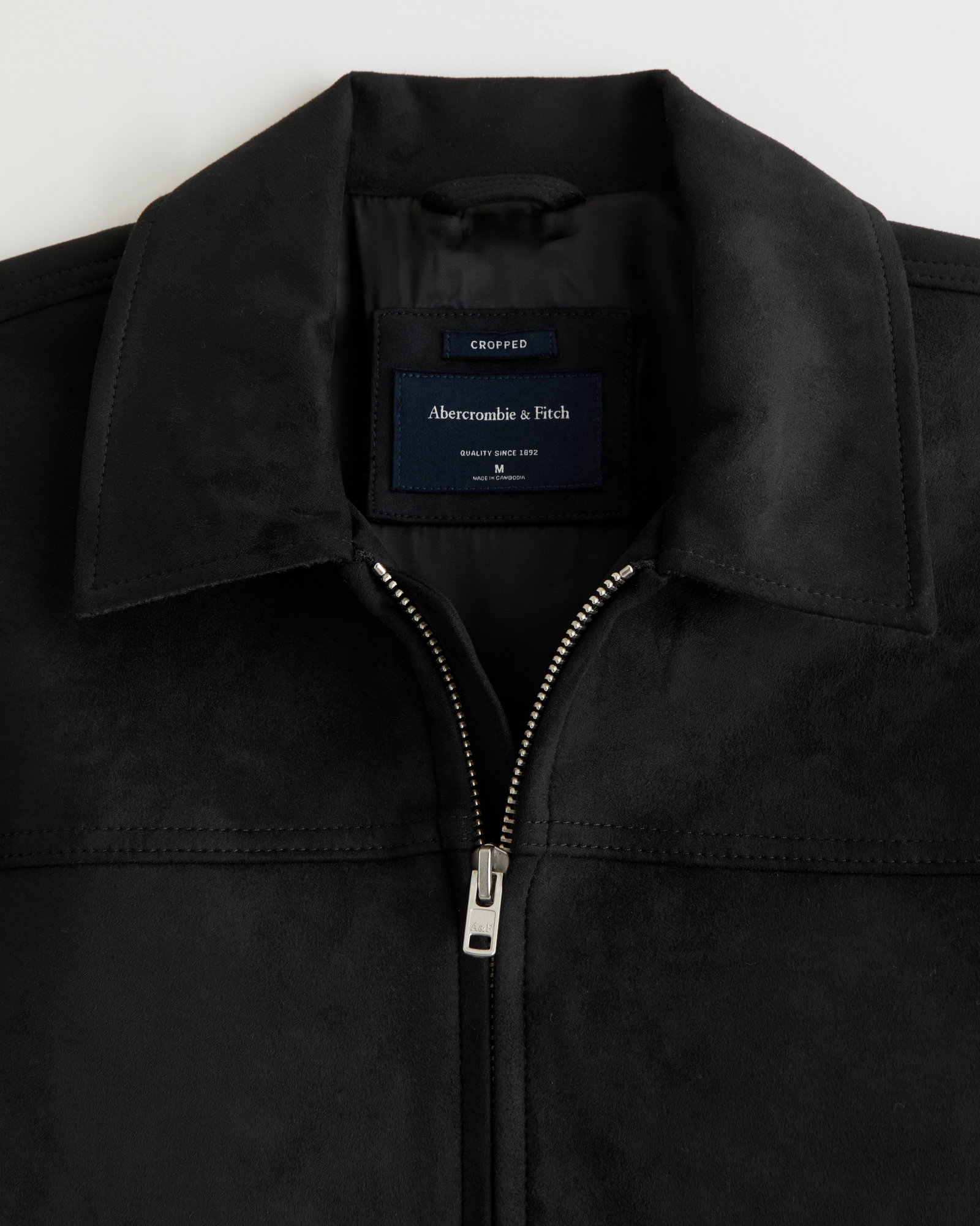 Lightweight Vegan Suede Easy Zip Jacket