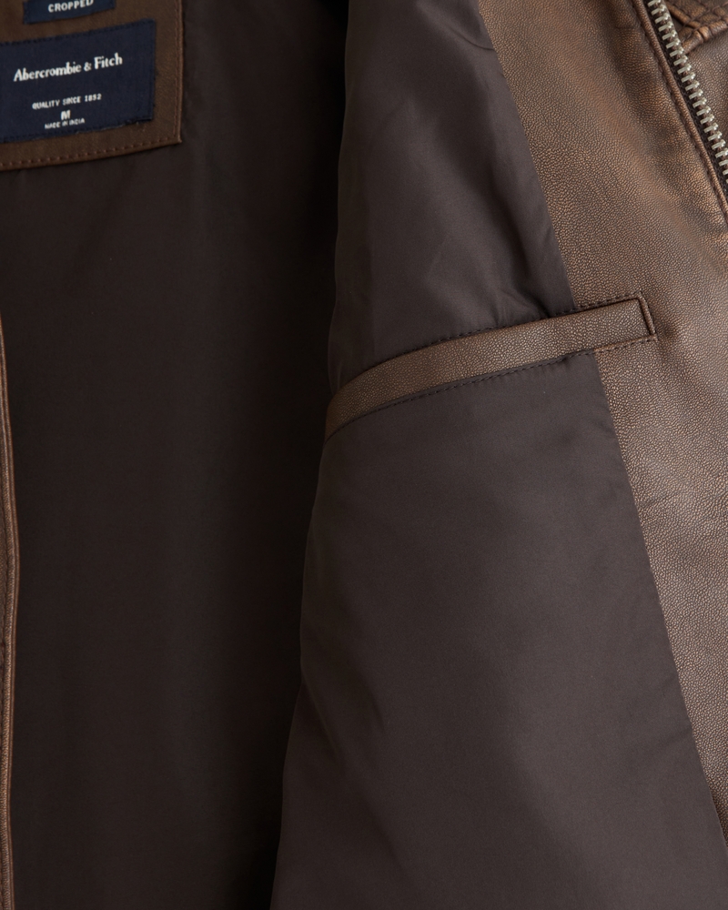 Vegan Leather Easy Zip Jacket