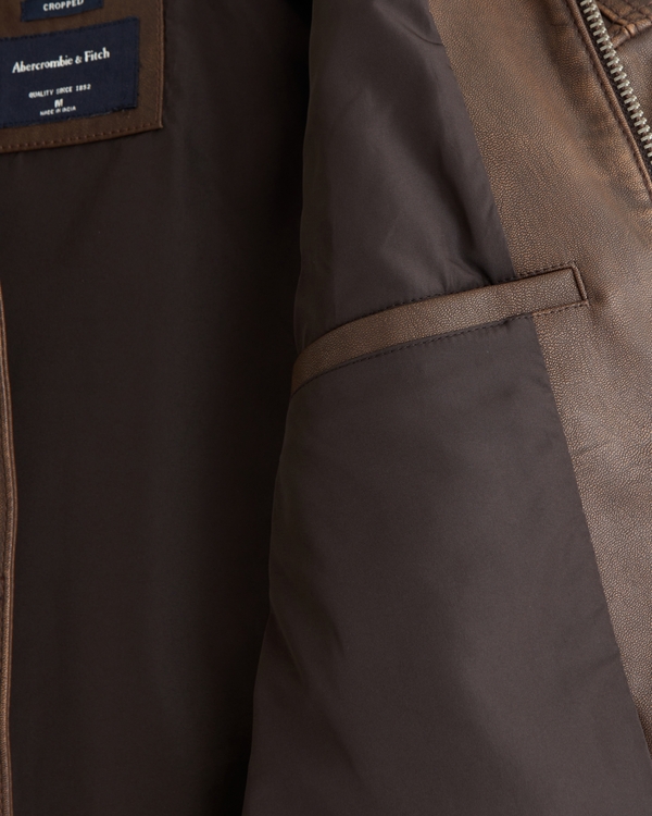 Vegan Leather Easy Zip Jacket