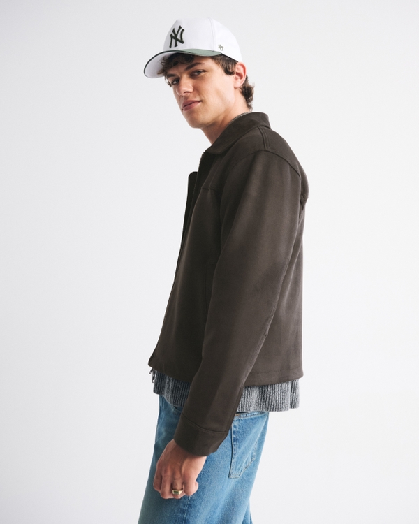 Easy Lightweight Vegan Suede Zip Jacket