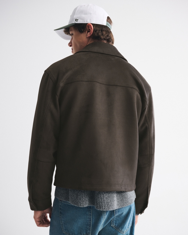 Easy Lightweight Vegan Suede Zip Jacket