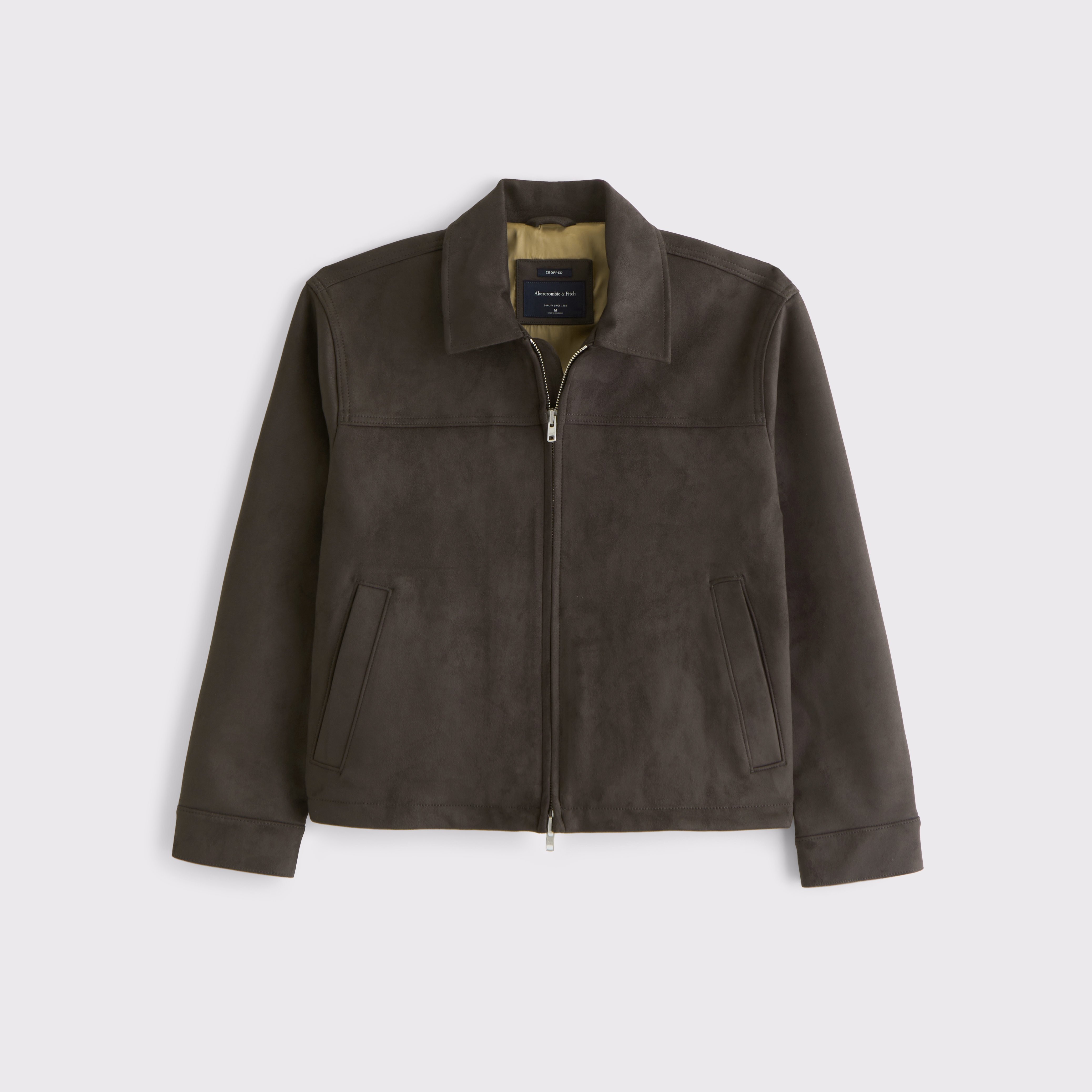 Abercrombie＆Fitch メンズ ジャケットVegan Suede Men's Cropped Vegan Suede Jacket | Men's Clearance