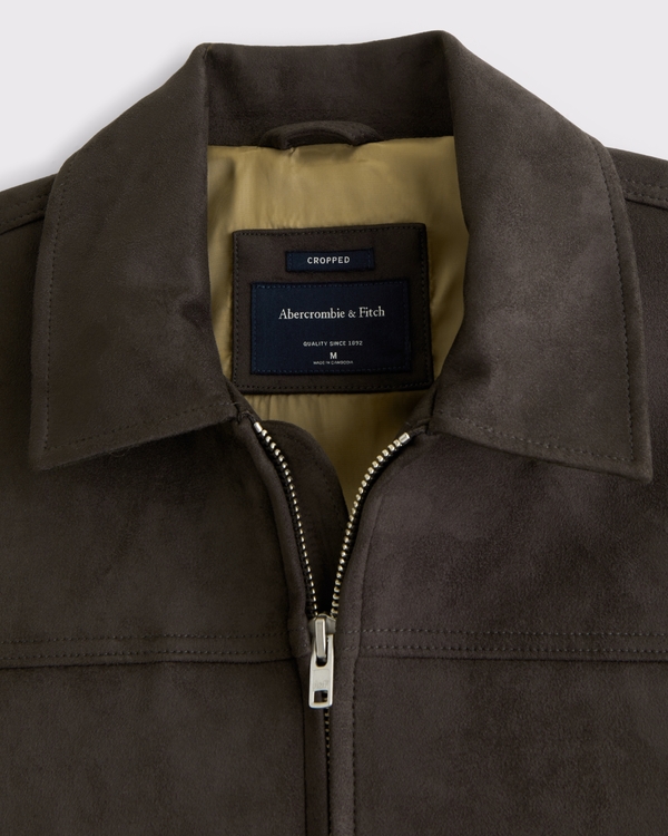 Easy Lightweight Vegan Suede Zip Jacket