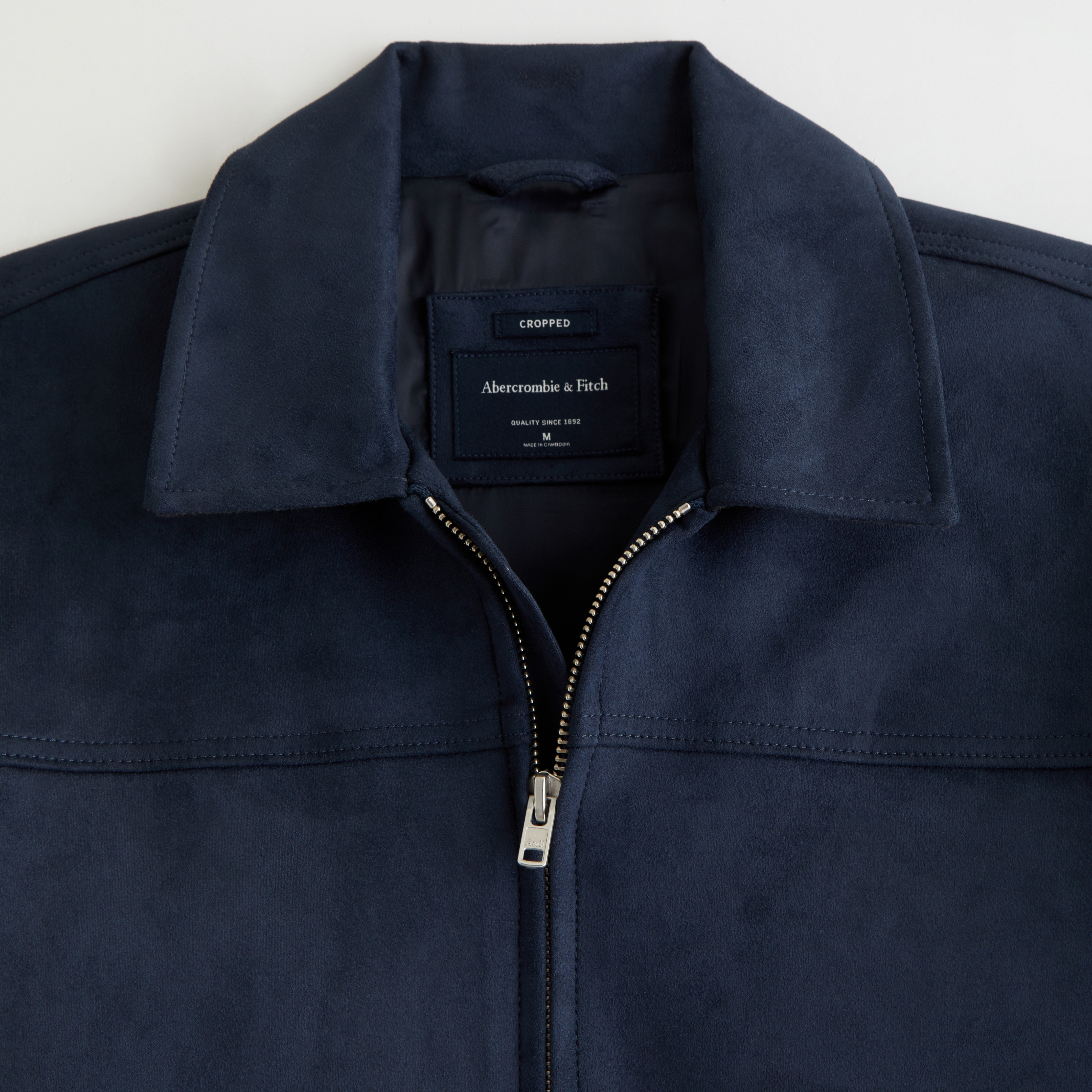 Men's Lightweight Vegan Suede Easy Zip Jacket | Men's Coats