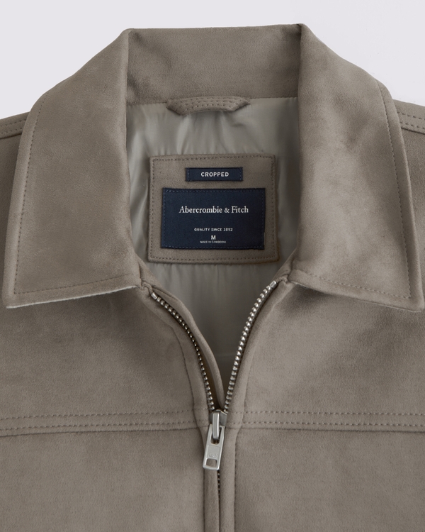 Easy Lightweight Vegan Suede Zip Jacket