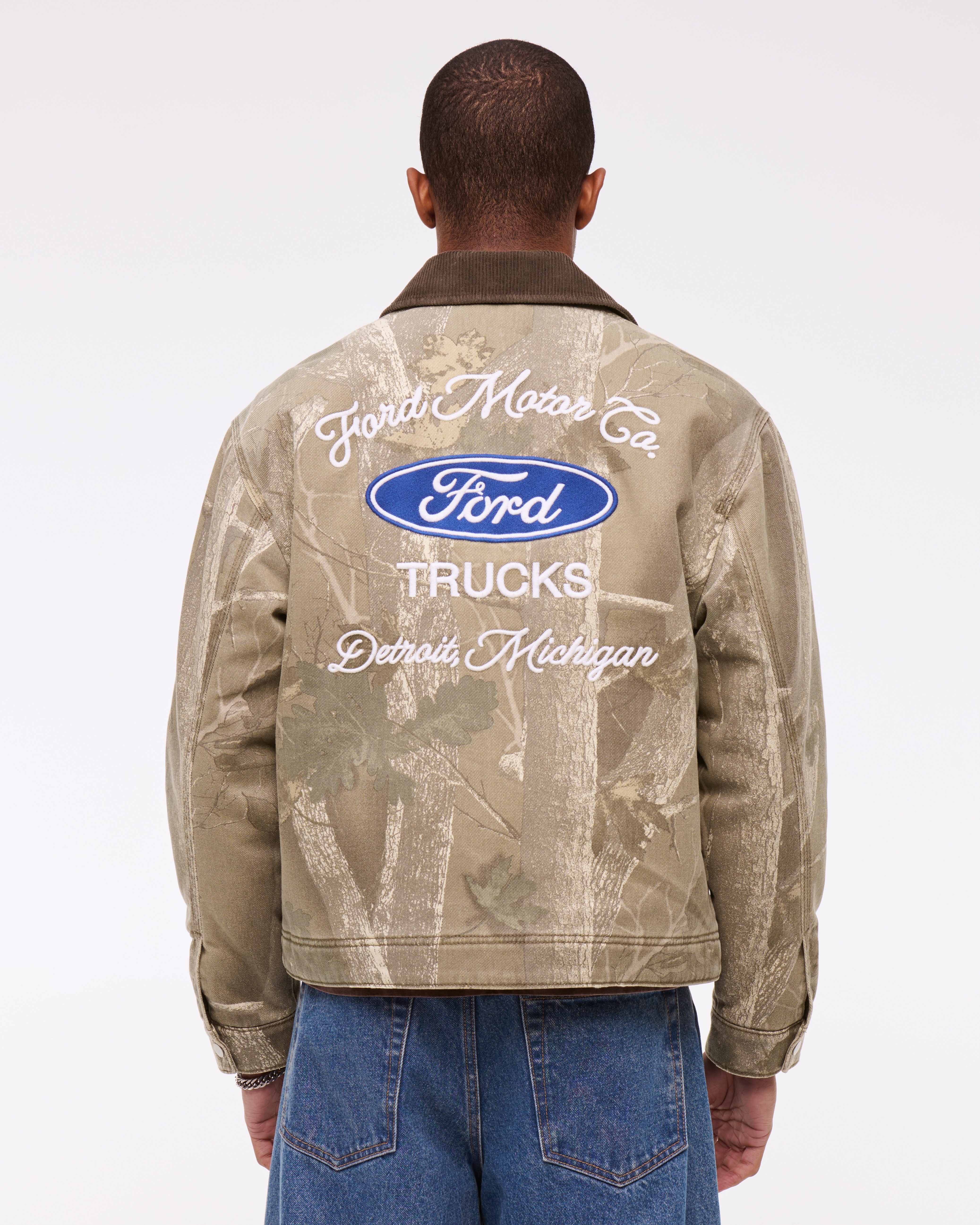 Men's Ford Cropped Zip Workwear Jacket | Men's Coats