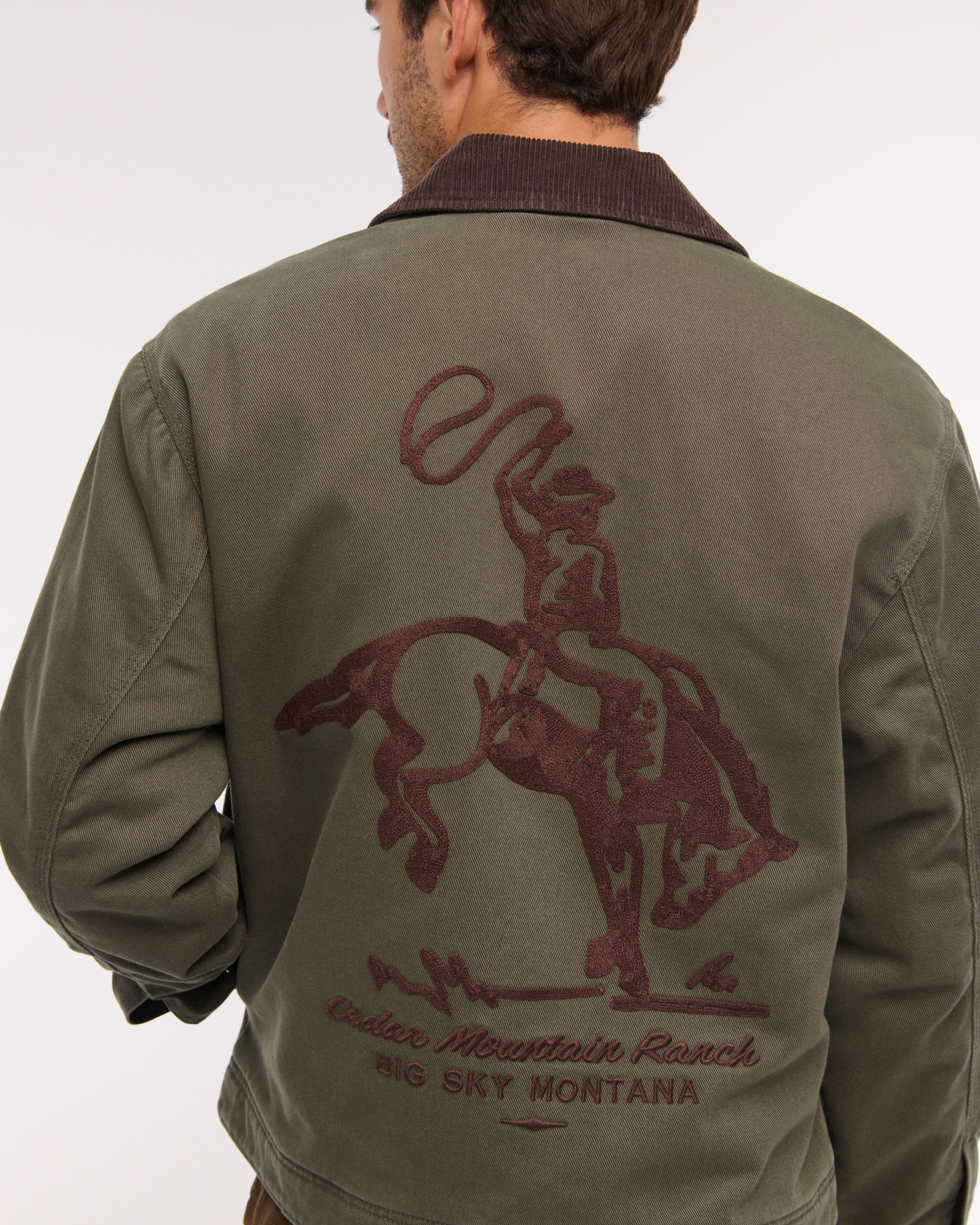 Мужские куртки Abercrombie & Fitch Workwear Zip Jacket — фото 3
