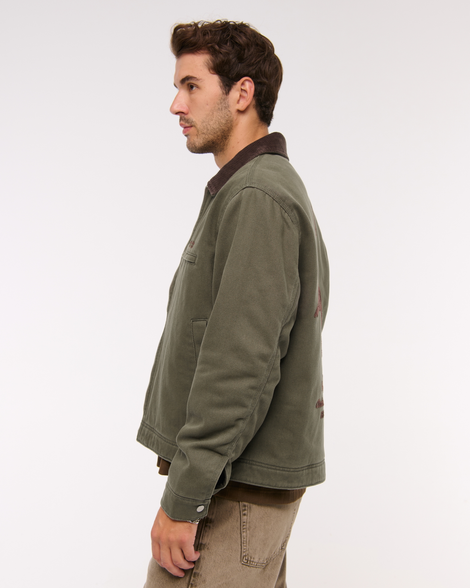 Men's Workwear Zip Jacket | Men's Sale | Abercrombie.com