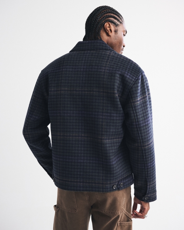 Wool-Blend Zip Jacket