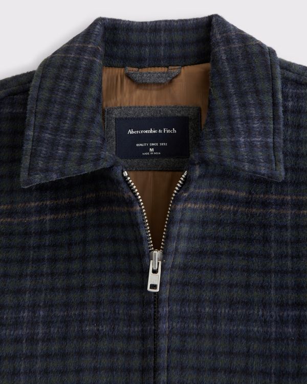 Wool-Blend Zip Jacket