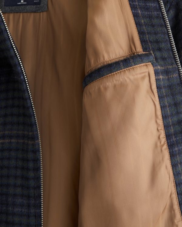 Wool-Blend Zip Jacket