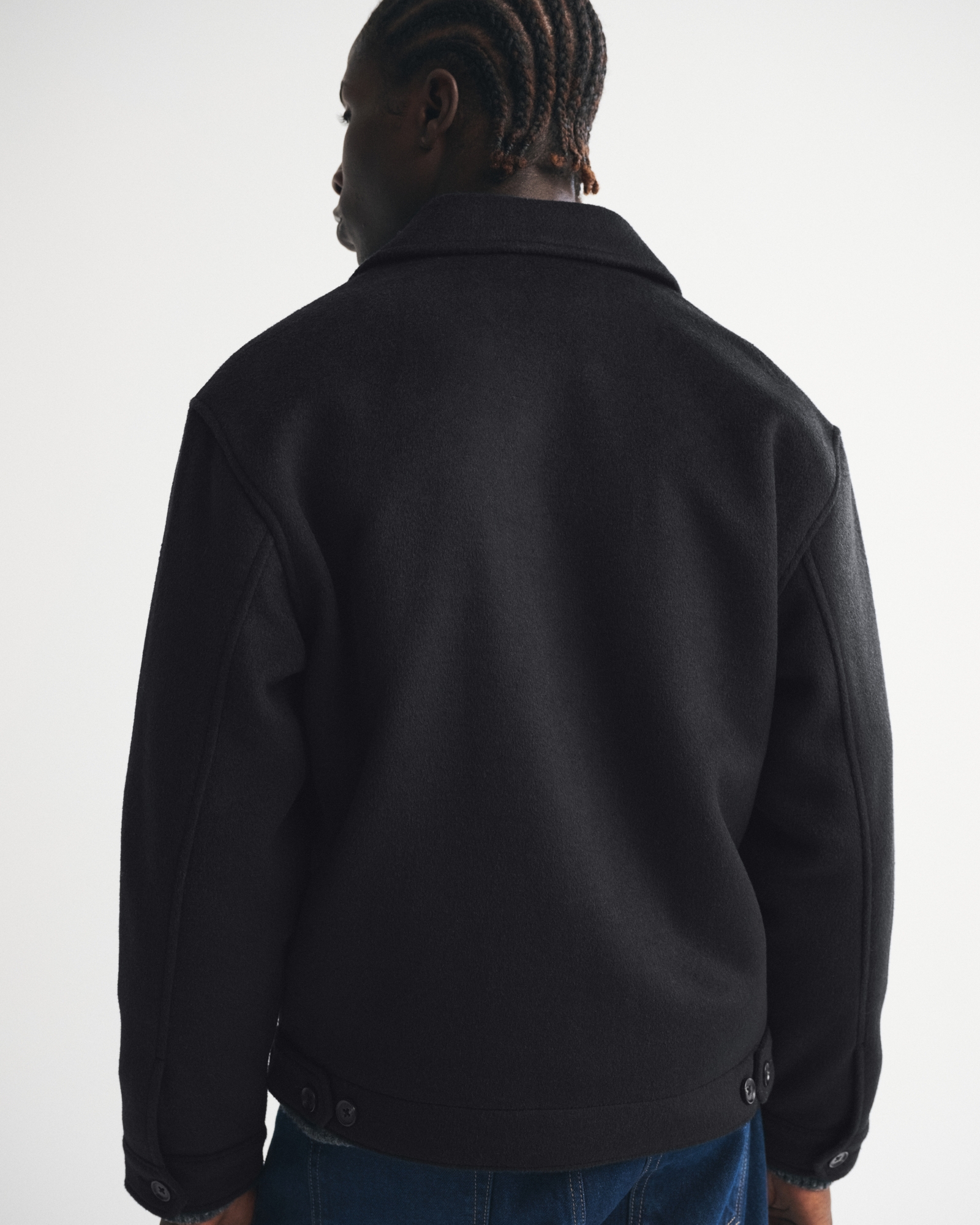 Wool-Blend Zip Jacket