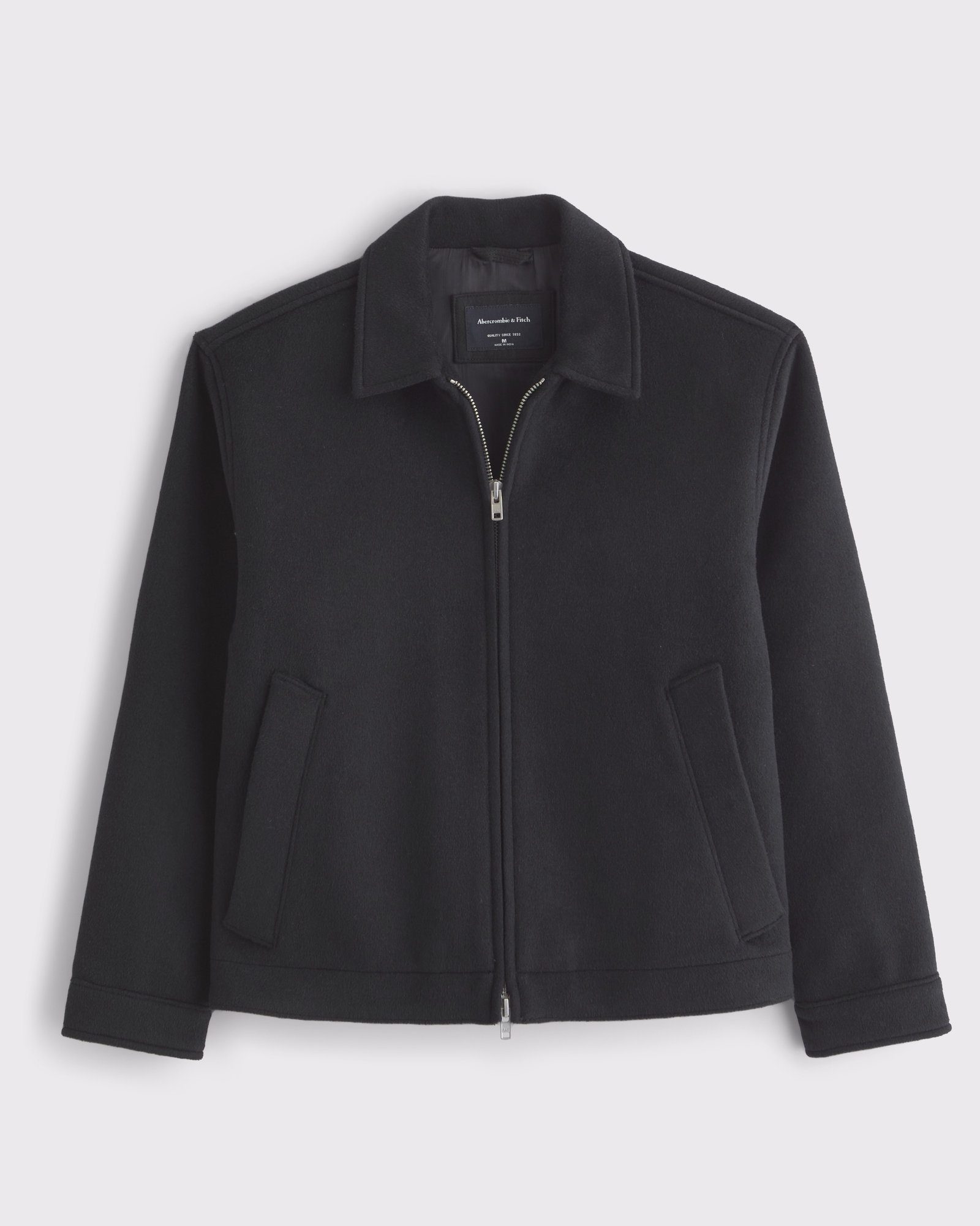 Wool-Blend Zip Jacket