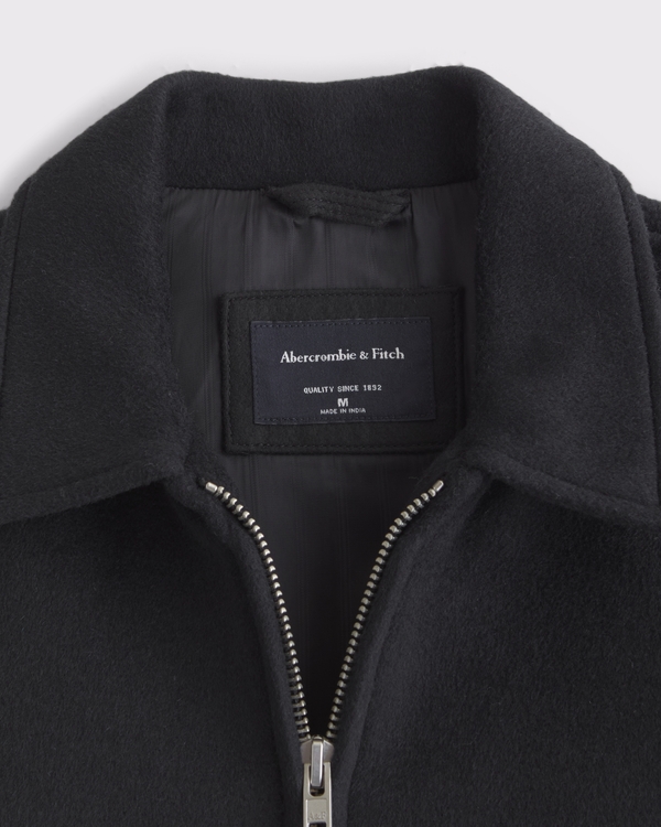 Men's Wool-Blend Zip Jacket | Men's Coats & Jackets | Abercrombie.com