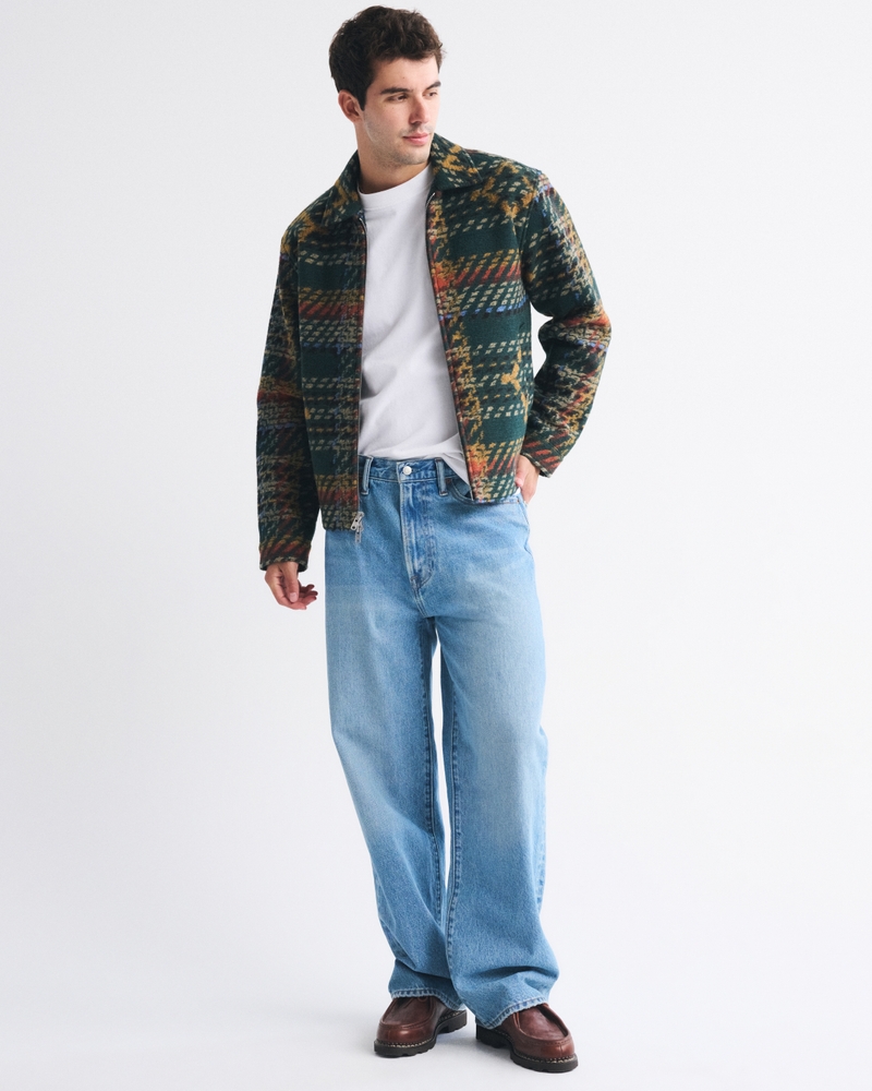 Wool-Blend Zip Jacket