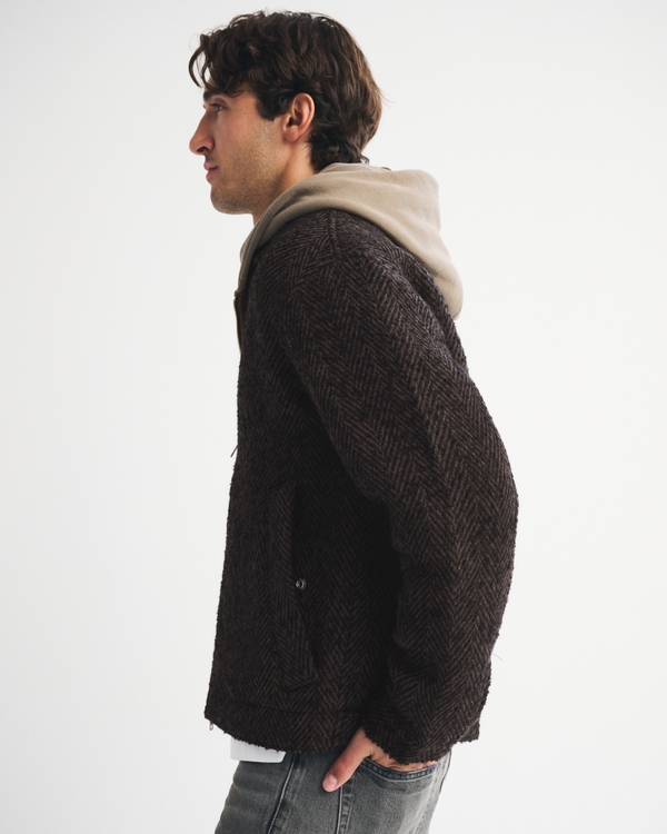 Wool-Blend Zip Jacket