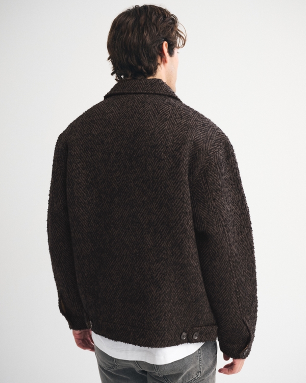 Wool-Blend Zip Jacket