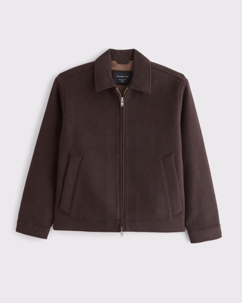 Wool-Blend Zip Jacket from Abercrombie & Fitch - $119.99