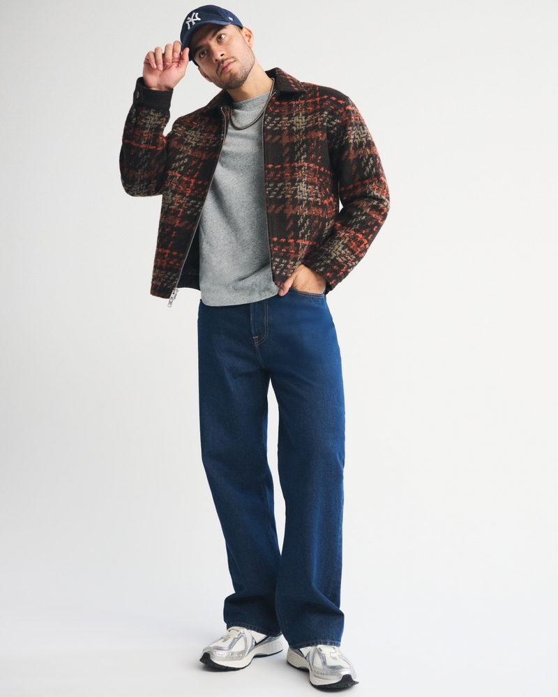 Wool-Blend Zip Jacket