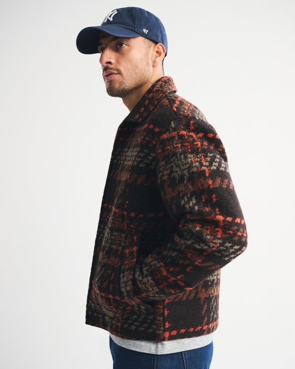 Wool-Blend Zip Jacket