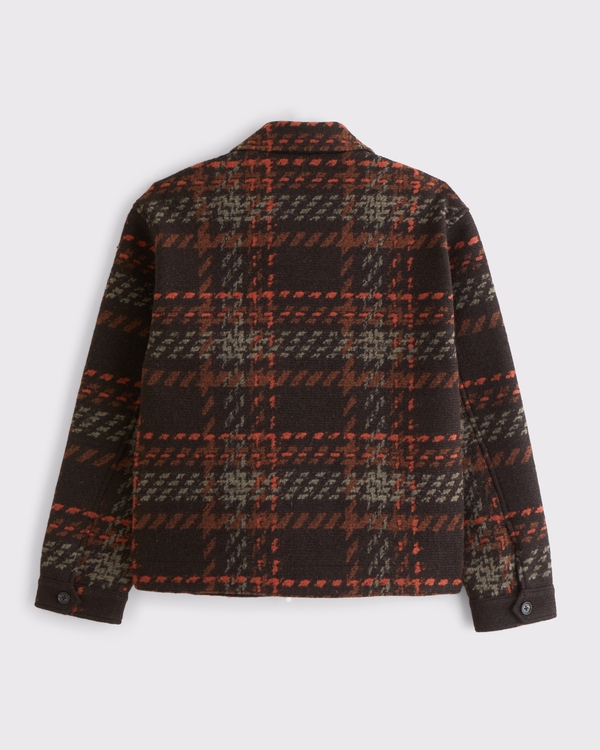 Men's Wool-Blend Zip Jacket | Men's Clearance | Abercrombie.com