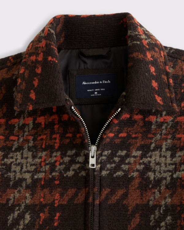 Men's Wool-Blend Zip Jacket | Men's Clearance | Abercrombie.com