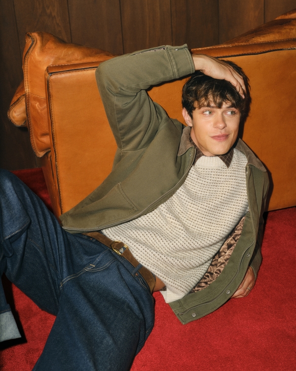 Workwear Kanga Zip Jacket, Grape Leaf view 1