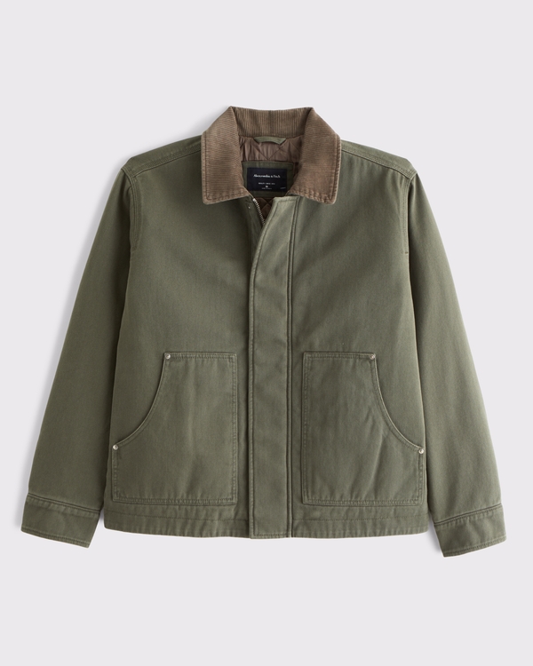 Kanga Zip Workwear Jacket, Grape Leaf view 1