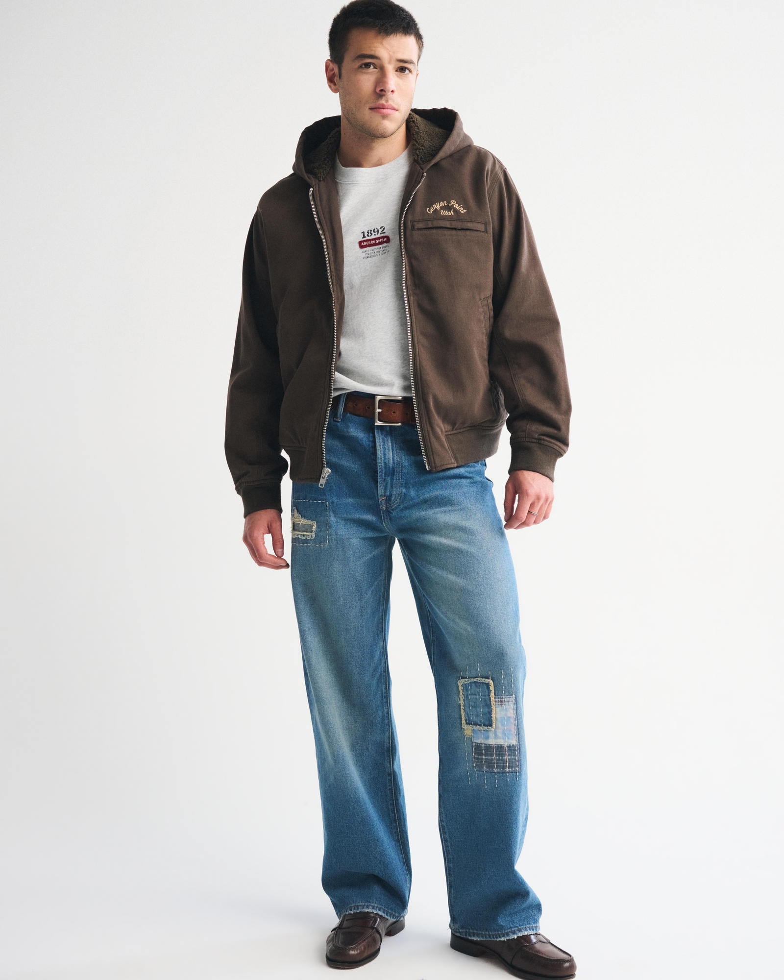 Workwear Hooded Bomber Jacket