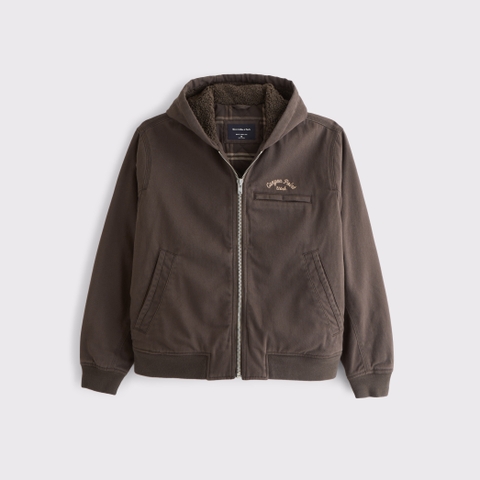 Мужские куртки Abercrombie & Fitch Workwear Hooded Bomber Jacket