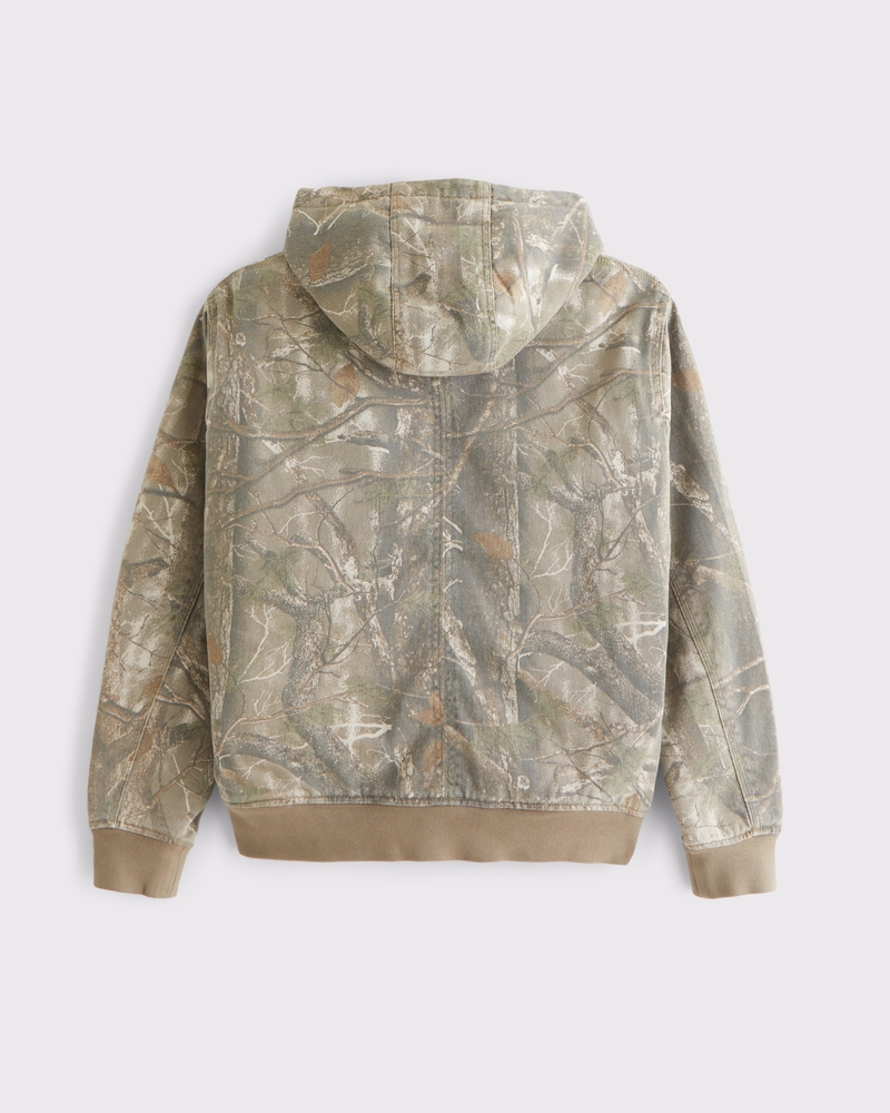 Hooded Workwear Bomber Jacket