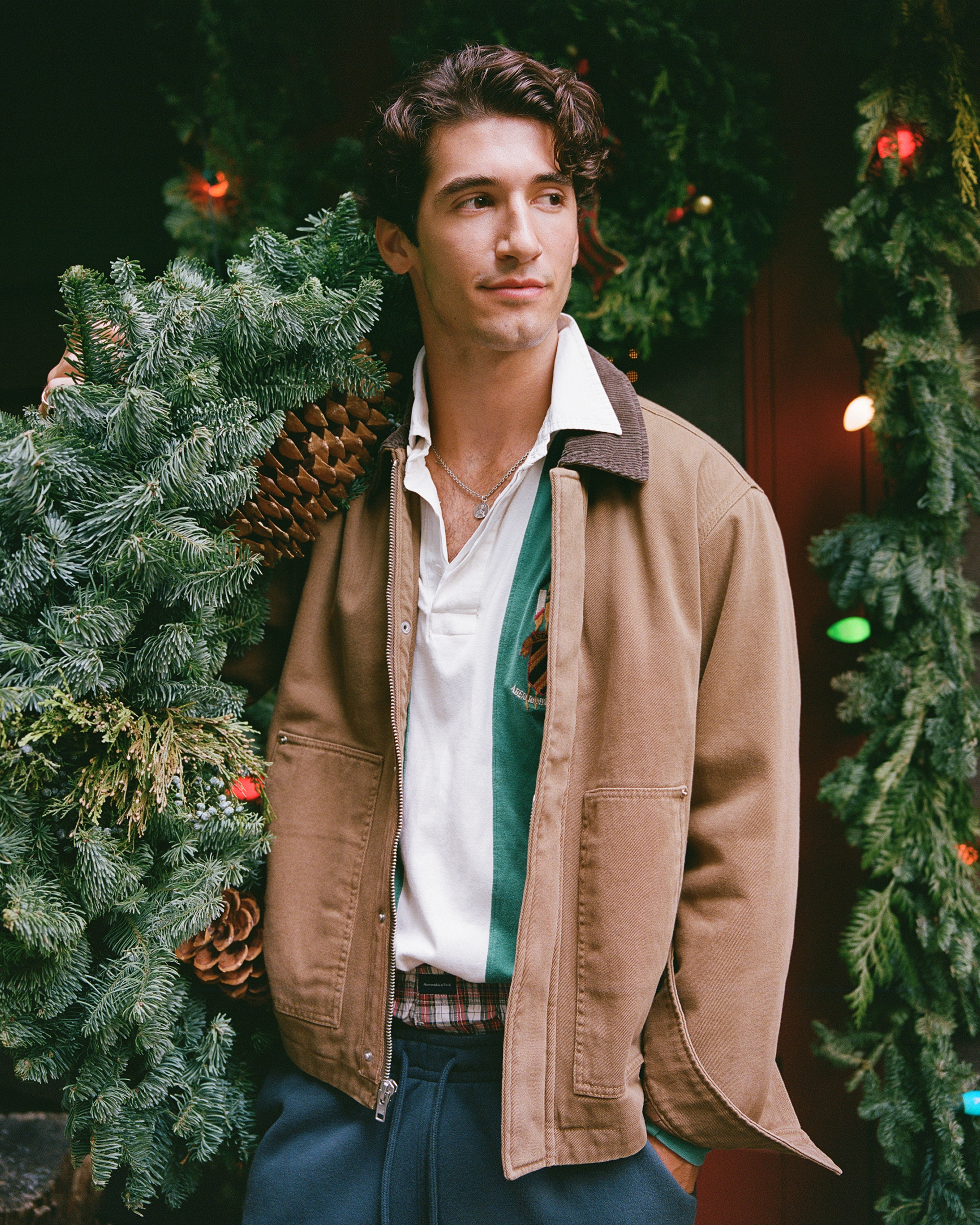 Abercrombie & Fitch Workwear Kanga Zip Jacket In Brown