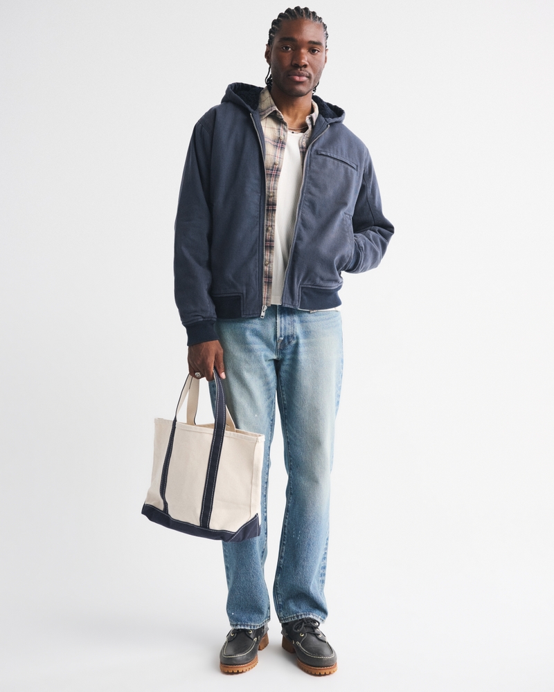 Hooded Workwear Bomber Jacket