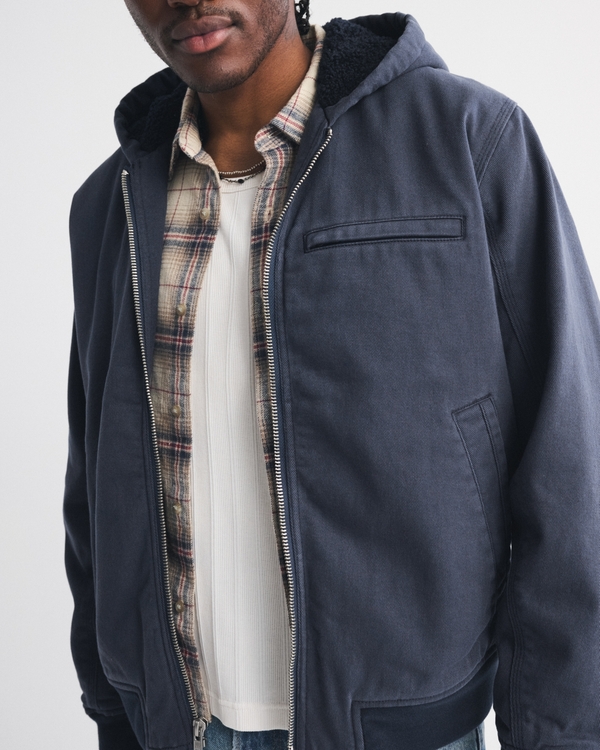 Hooded Workwear Bomber Jacket